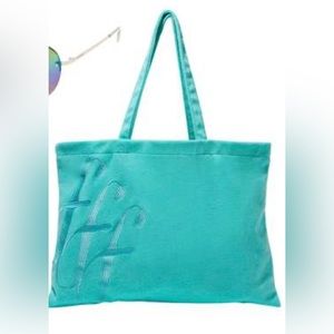 FabFitFun Terry Tote (Turquoise) NEW
